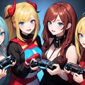 ゲームをプレーしている女性達！！（10枚） 4枚目
