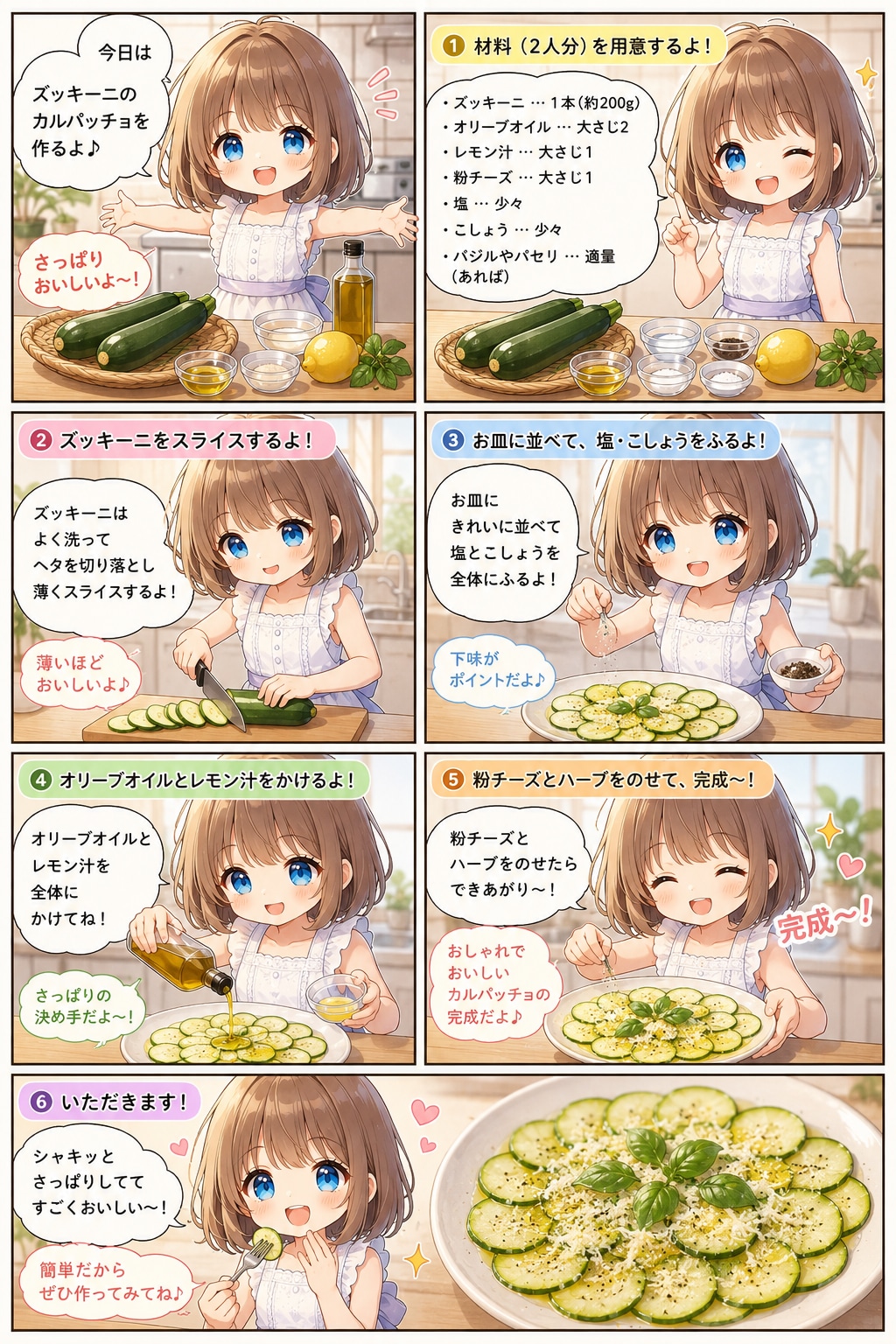 ズッキーニのカルパッチョ