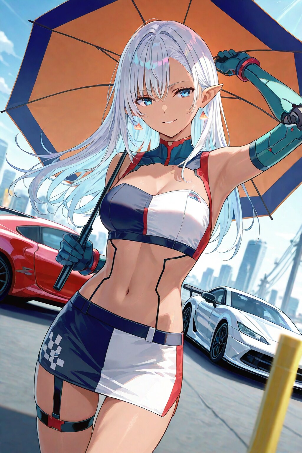 レースクイーンの練習13