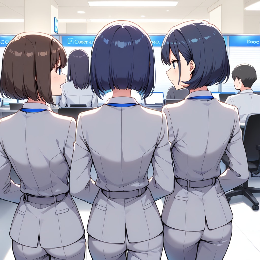 フロア巡回で社員とコミュニケーション