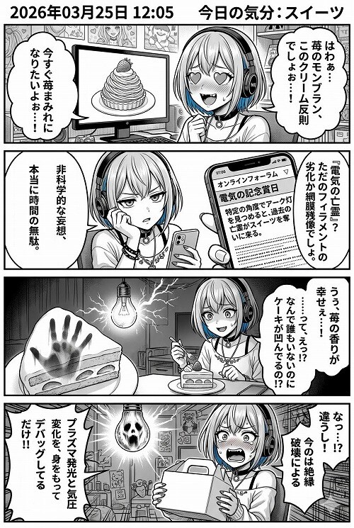 アーク灯の残像と、苺の誘惑