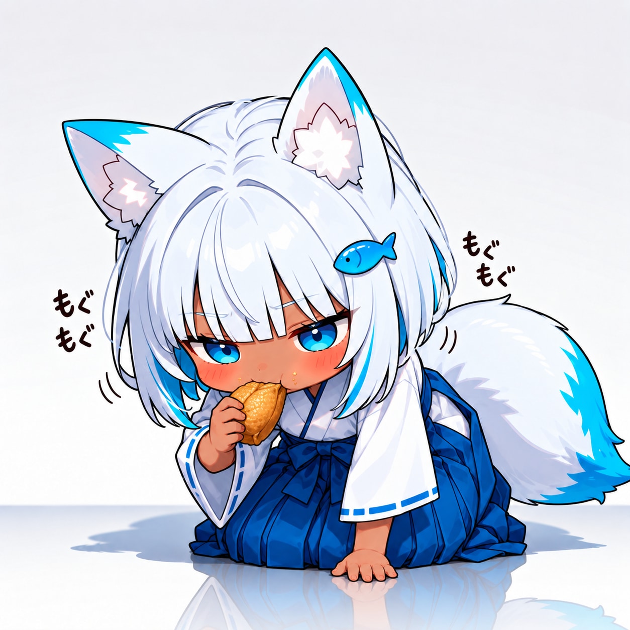 神様に謝る白狐ちゃん | の人気AIイラスト・グラビア