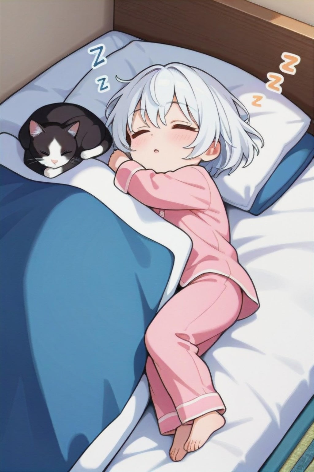 猫と朝寝坊ちゃん💤