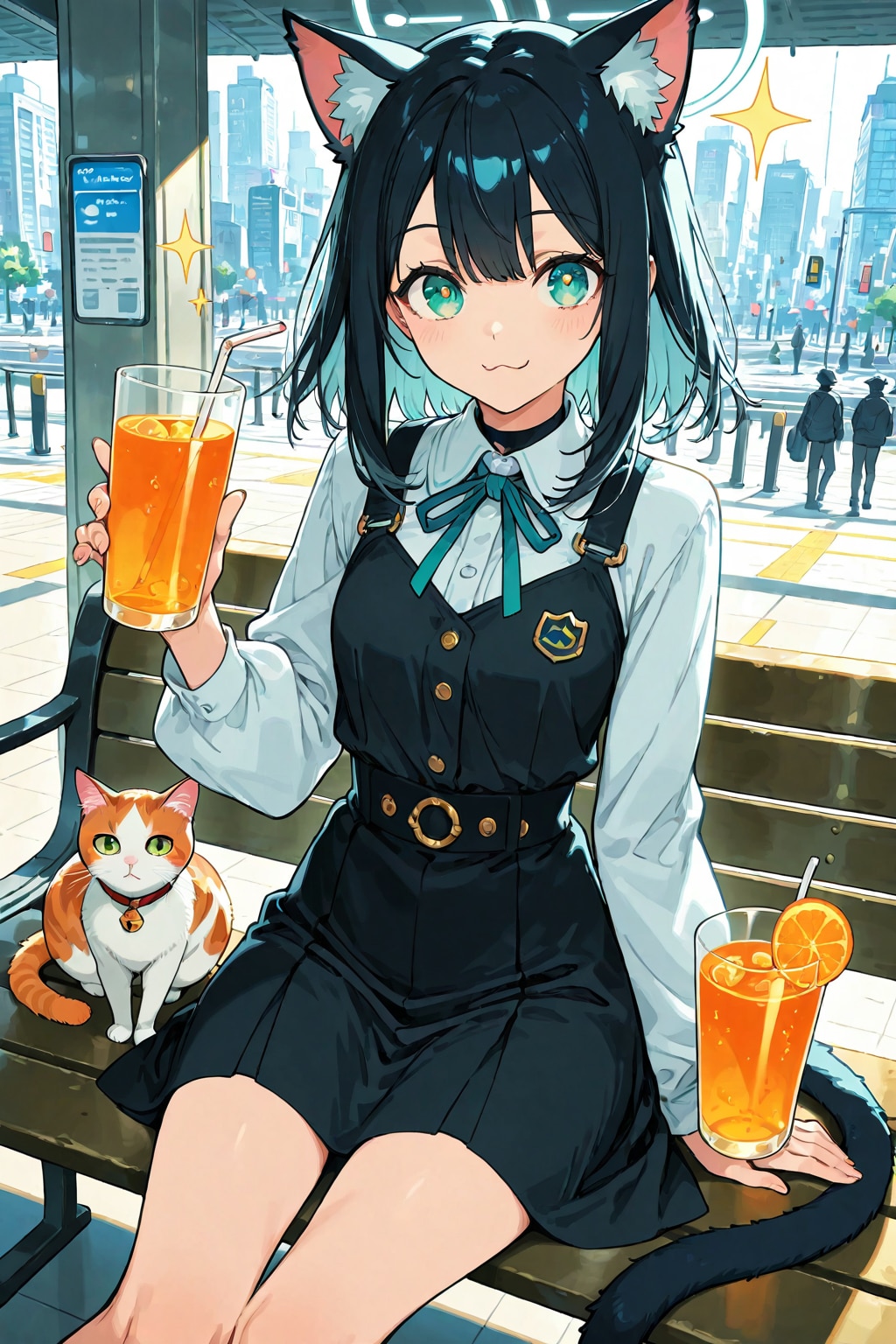 猫耳娘とオレンジジュース | の人気AIイラスト・グラビア