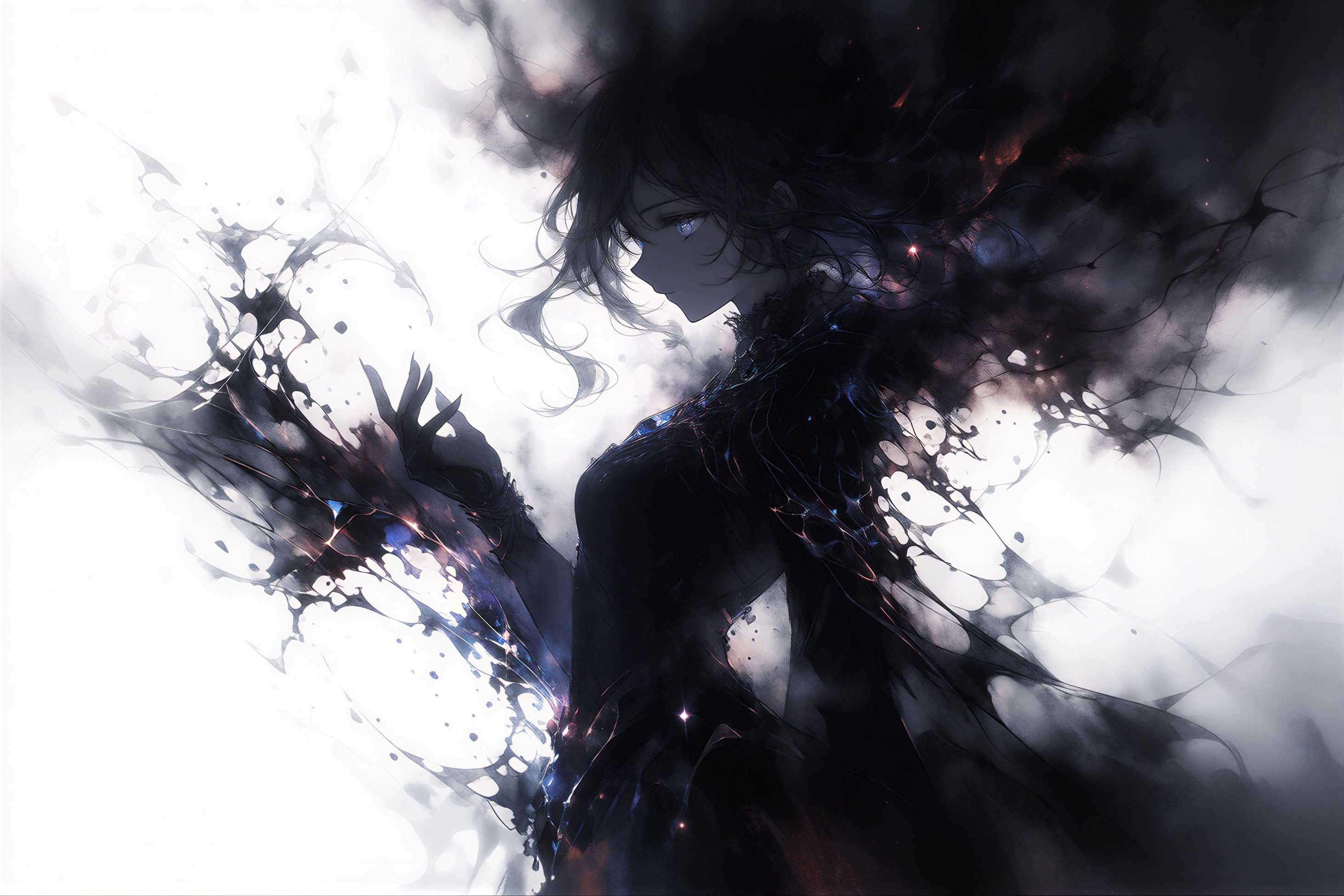 深く黒い闇 | の人気AIイラスト・グラビア