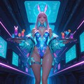 サイバーパンクなバニーガール 4枚目
