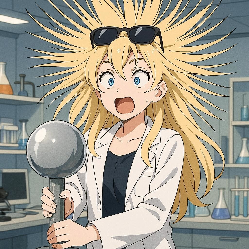 静電気爆発ヘアー