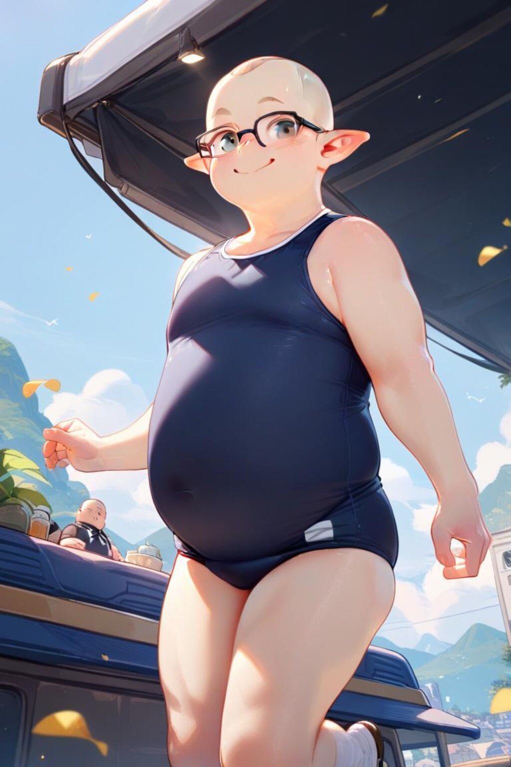 スク水おじさん
