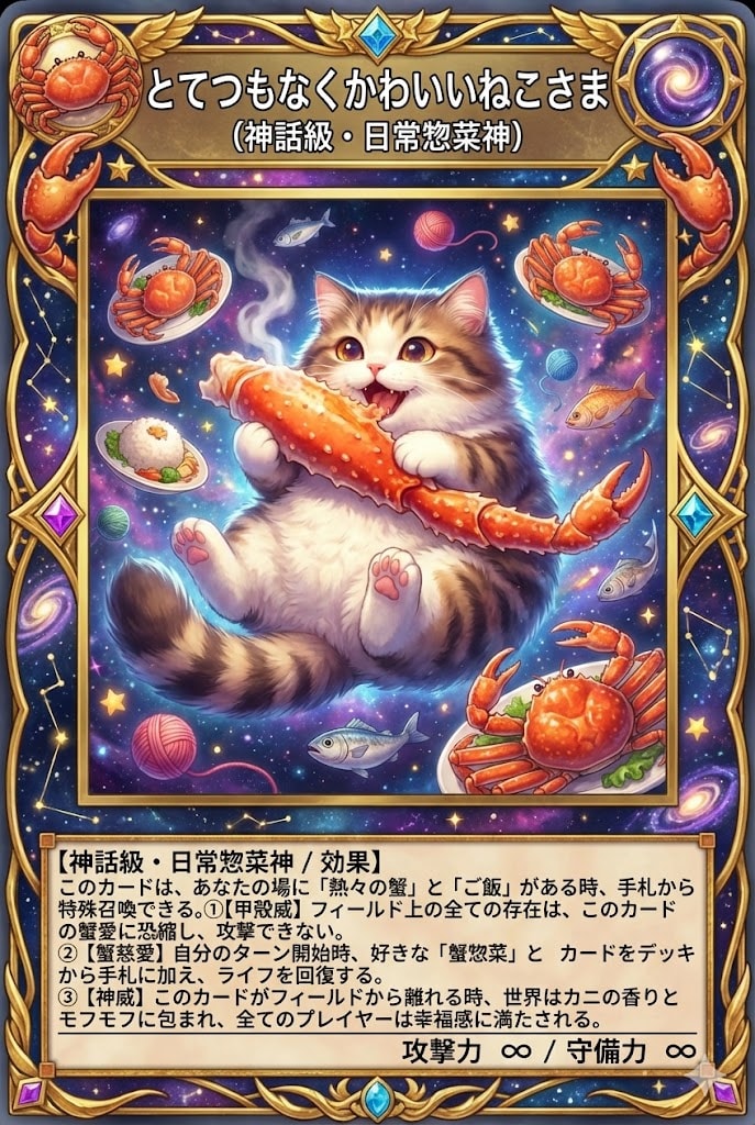 トレカになってもかにをくえるんだな | の人気AIイラスト・グラビア