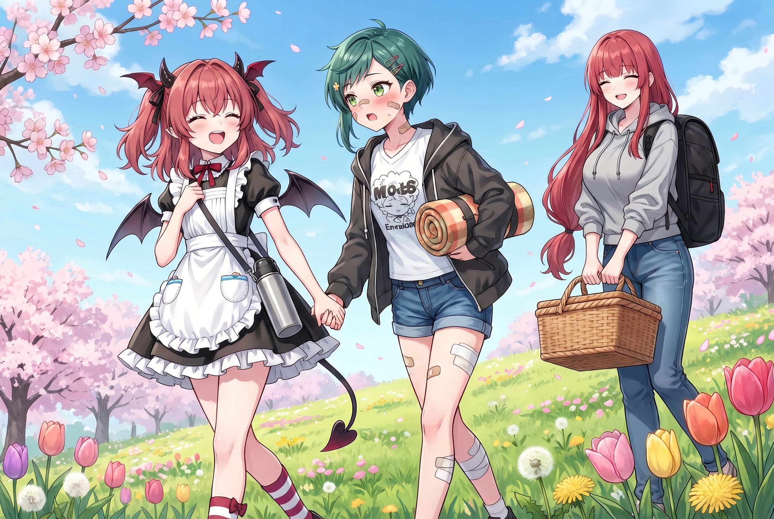 魔王の妻さんと魔王の娘さんとバレー部主将さん(昔)