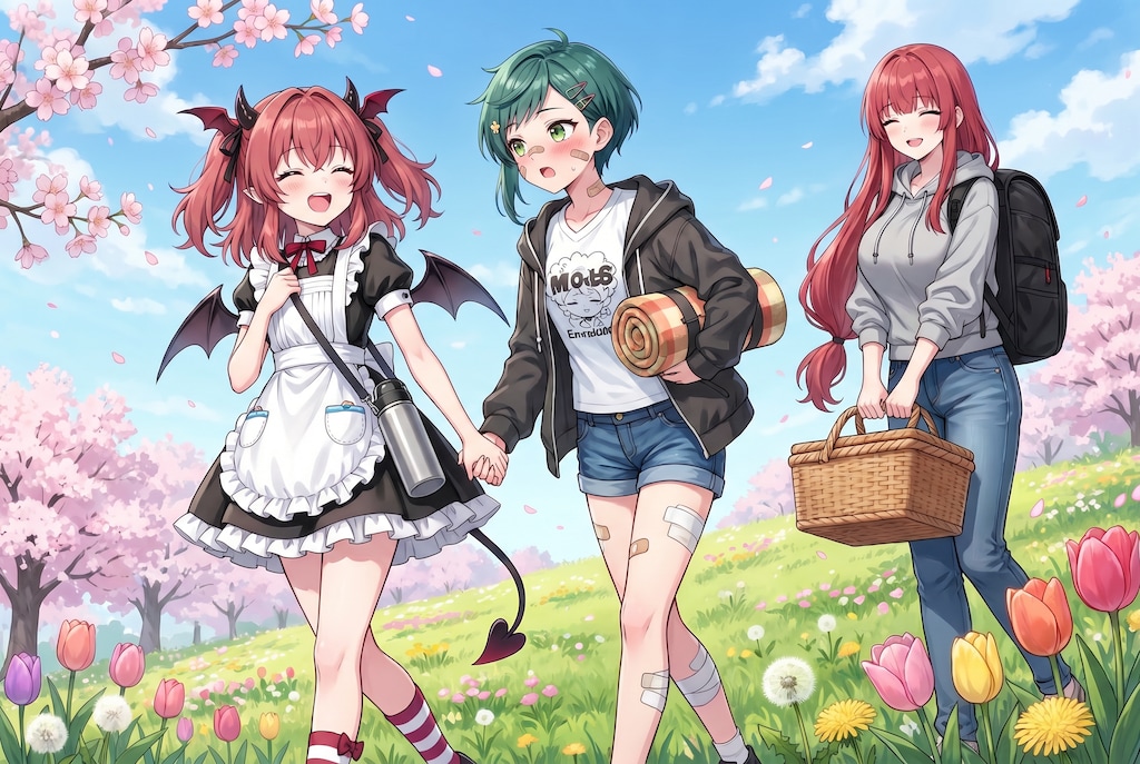魔王の妻さんと魔王の娘さんとバレー部主将さん(昔)