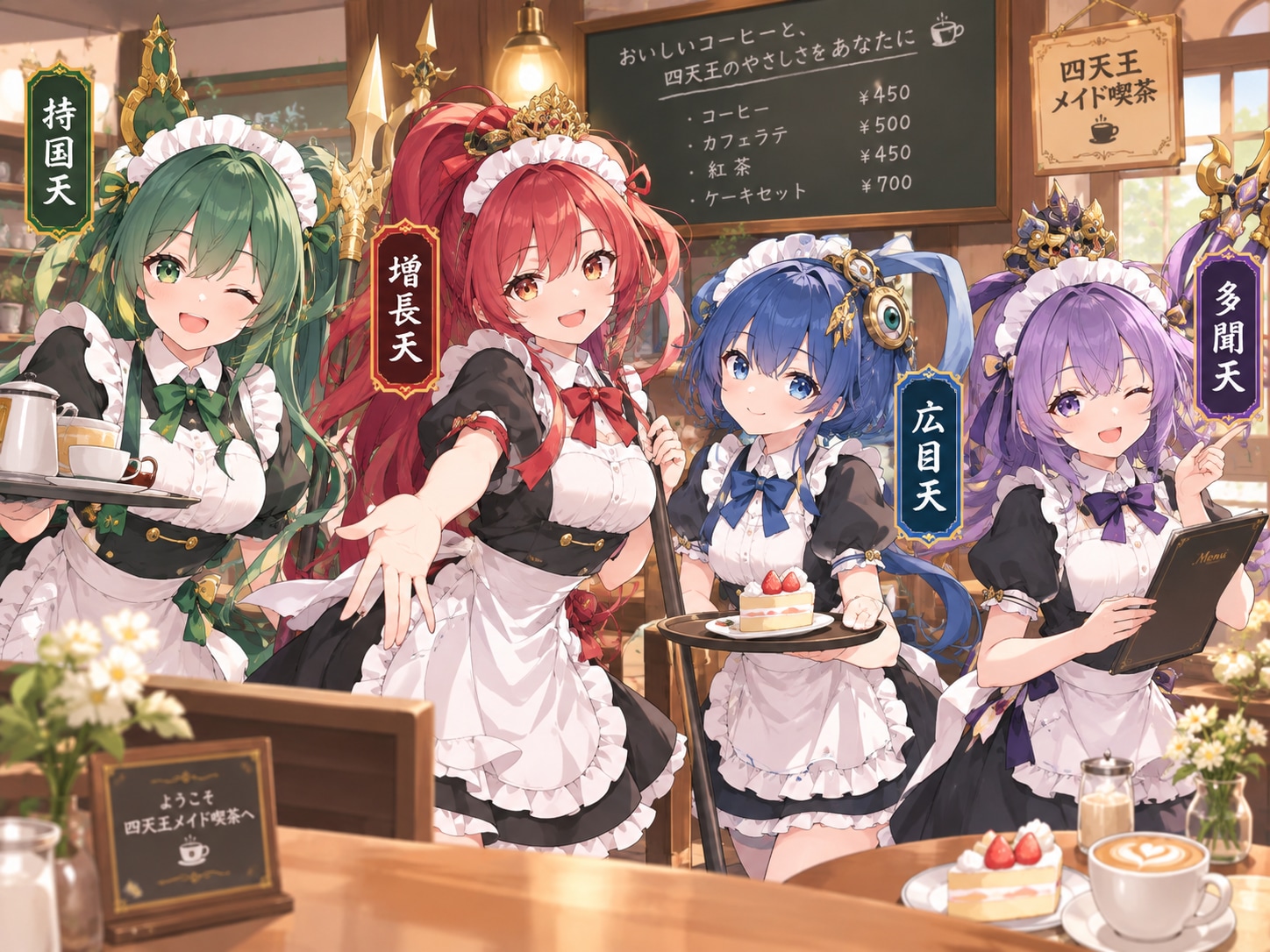 メイド喫茶「Caturmahārāja」 | の人気AIイラスト・グラビア