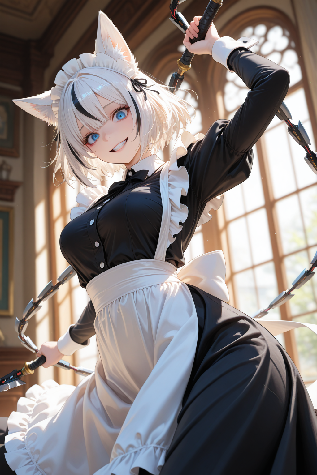 白狐メイドさん