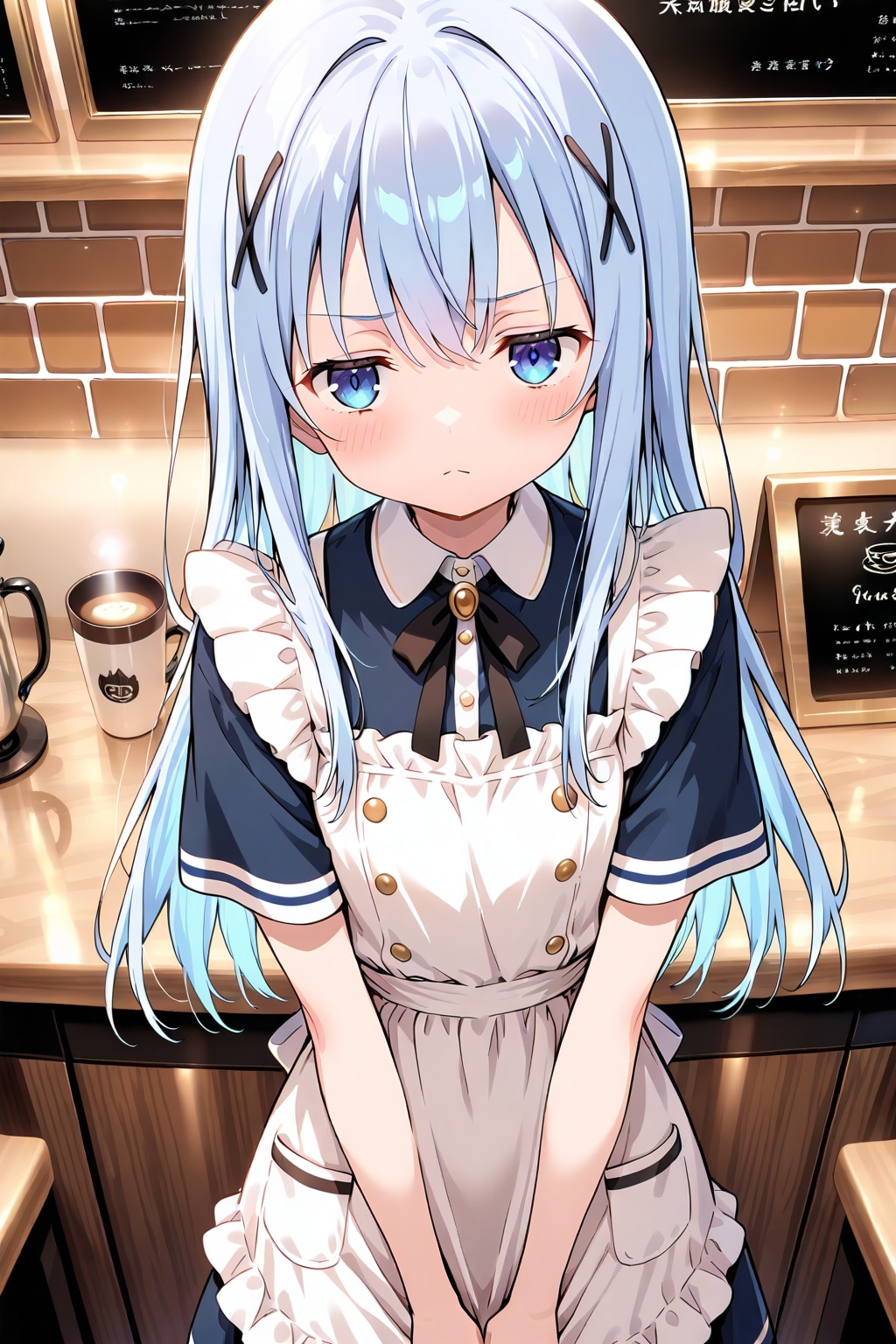 裏の顔不機嫌店員 | の人気AIイラスト・グラビア