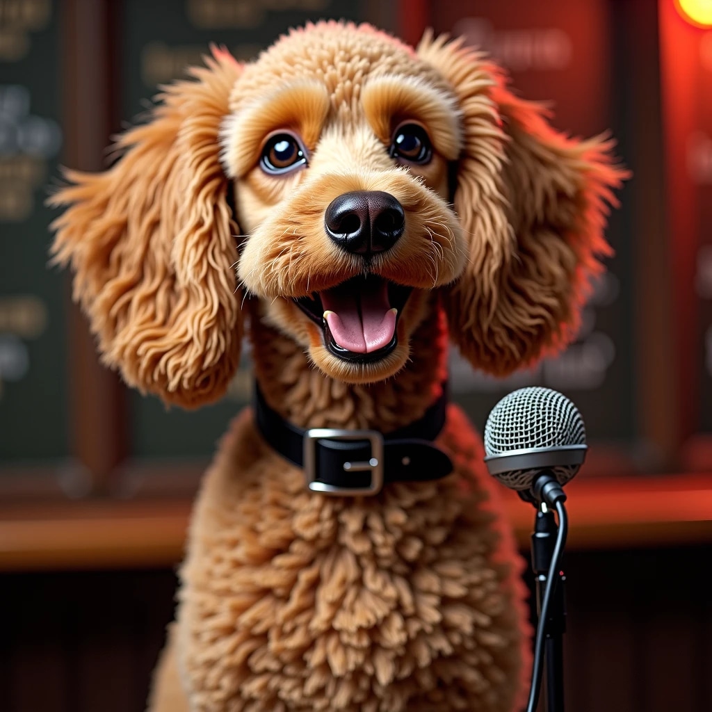 飲み屋でカラオケプードル