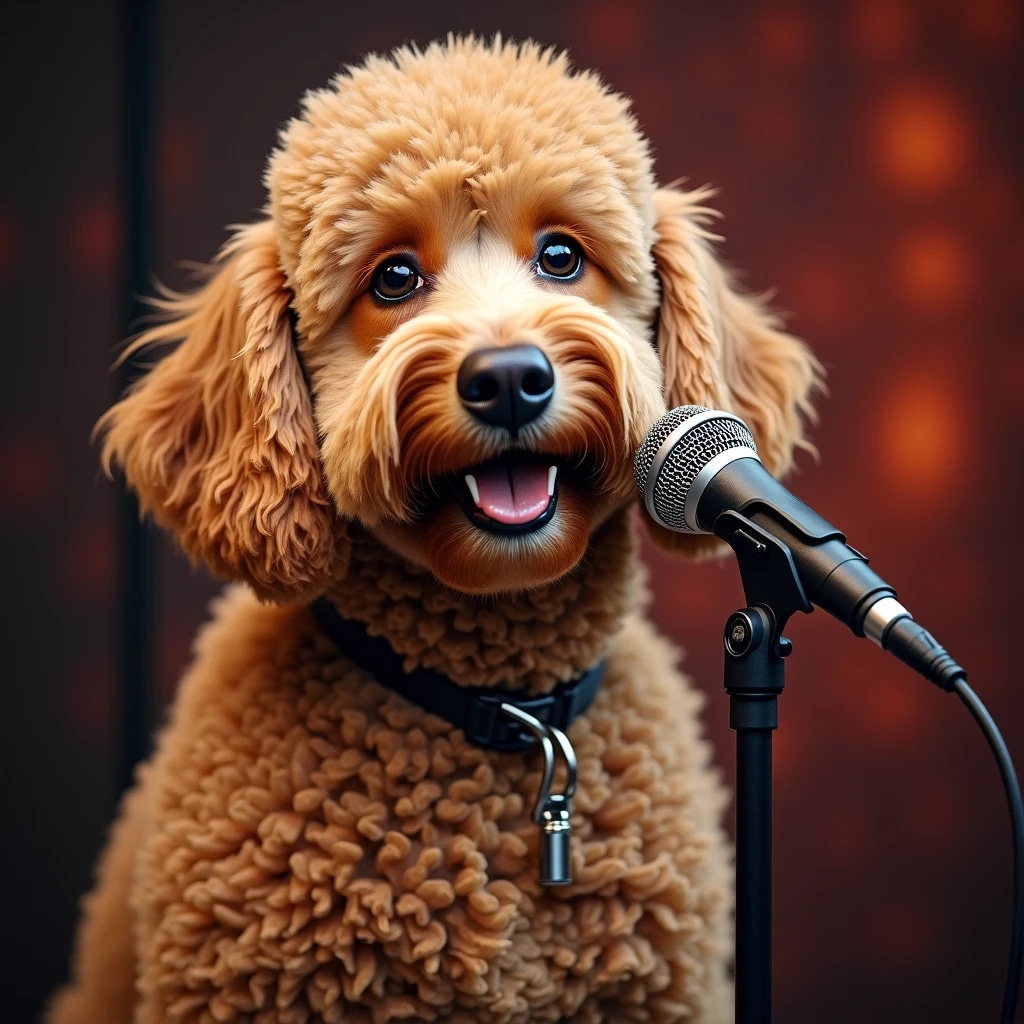 飲み屋でカラオケプードル