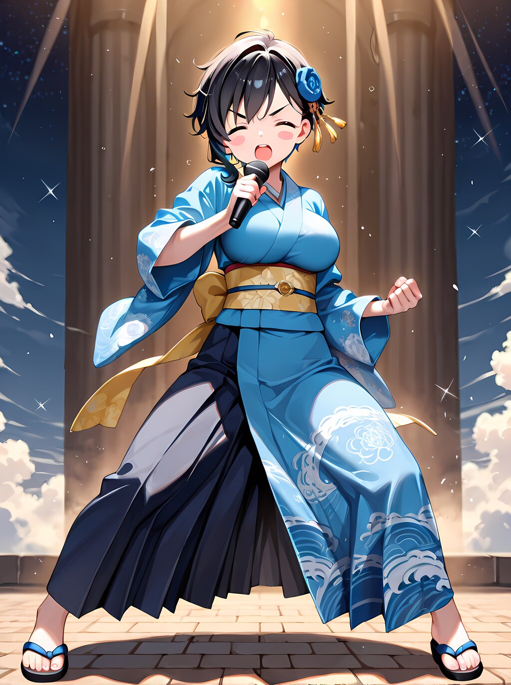「演歌はＫＯＢＵＳＩね🎤✊」