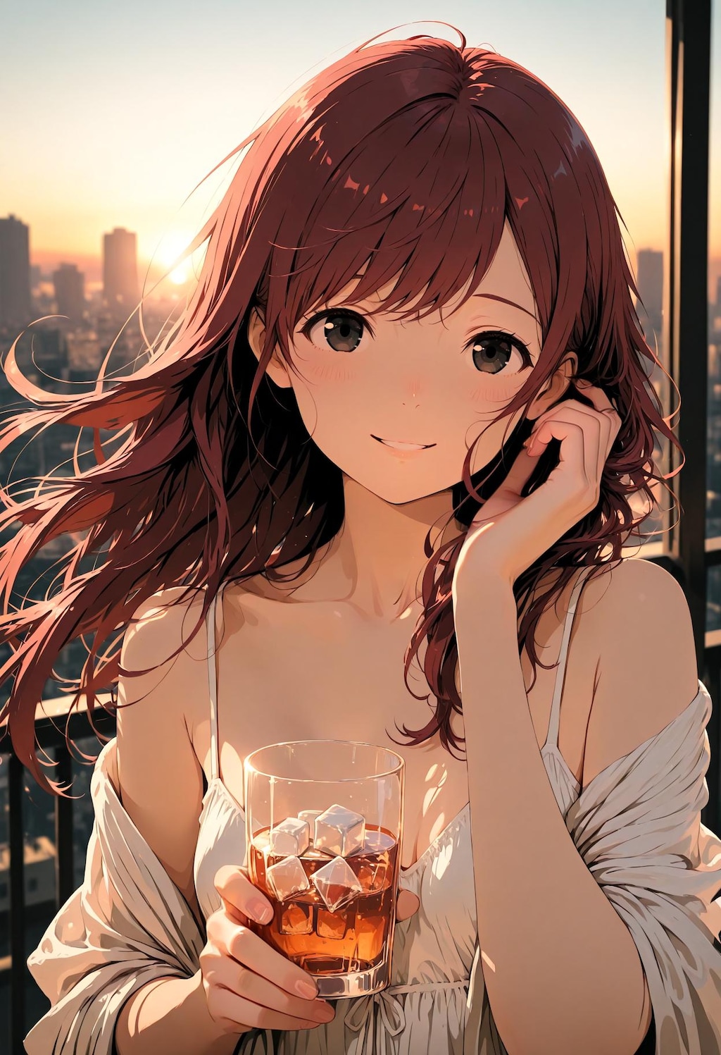 夕暮れの風を感じながら