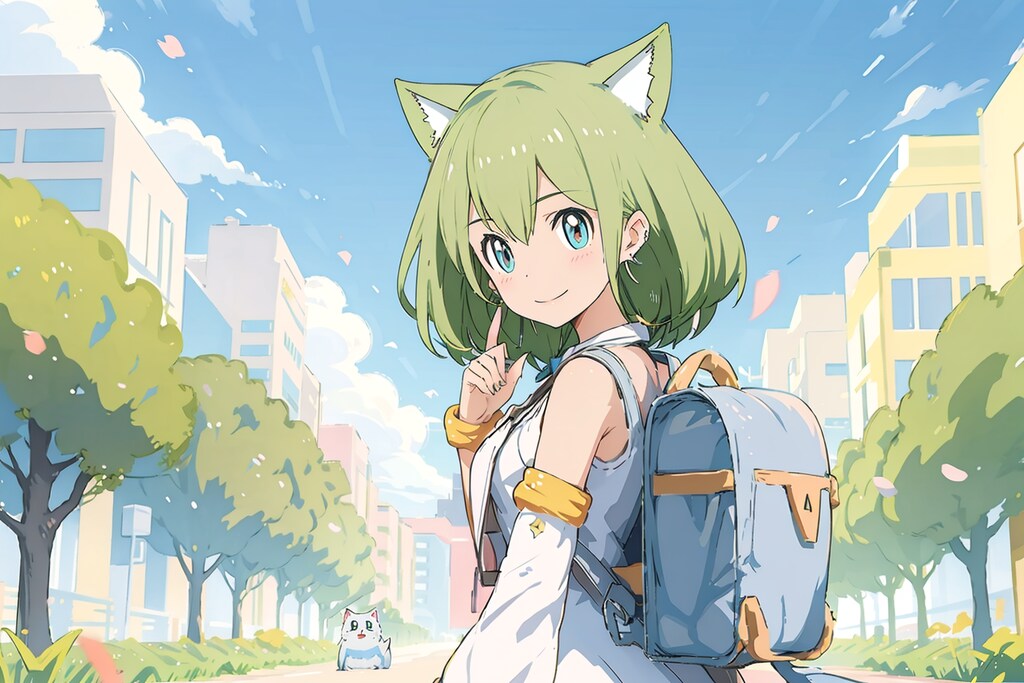 振り返るデルタもんさん