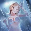ガラス窓越しの櫻木真乃 2枚目