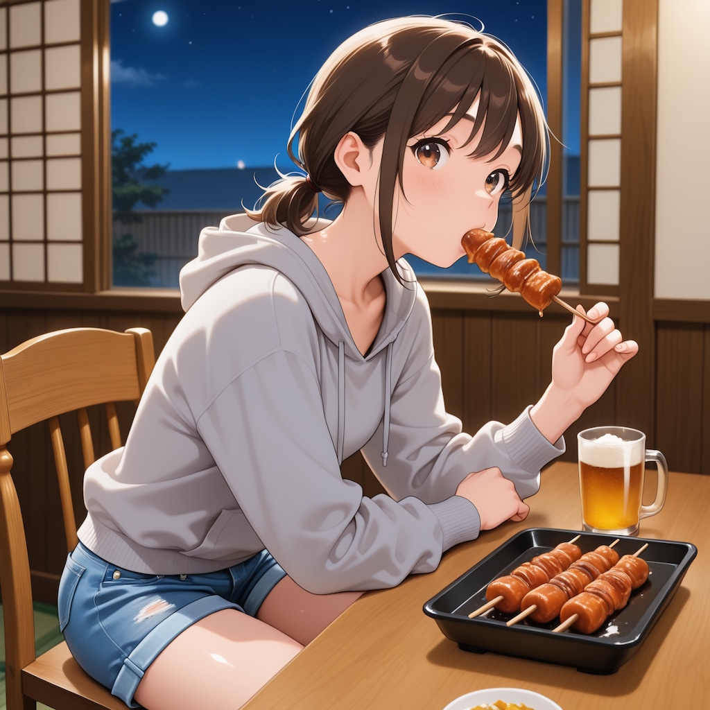 備長炭で焼いた焼鳥