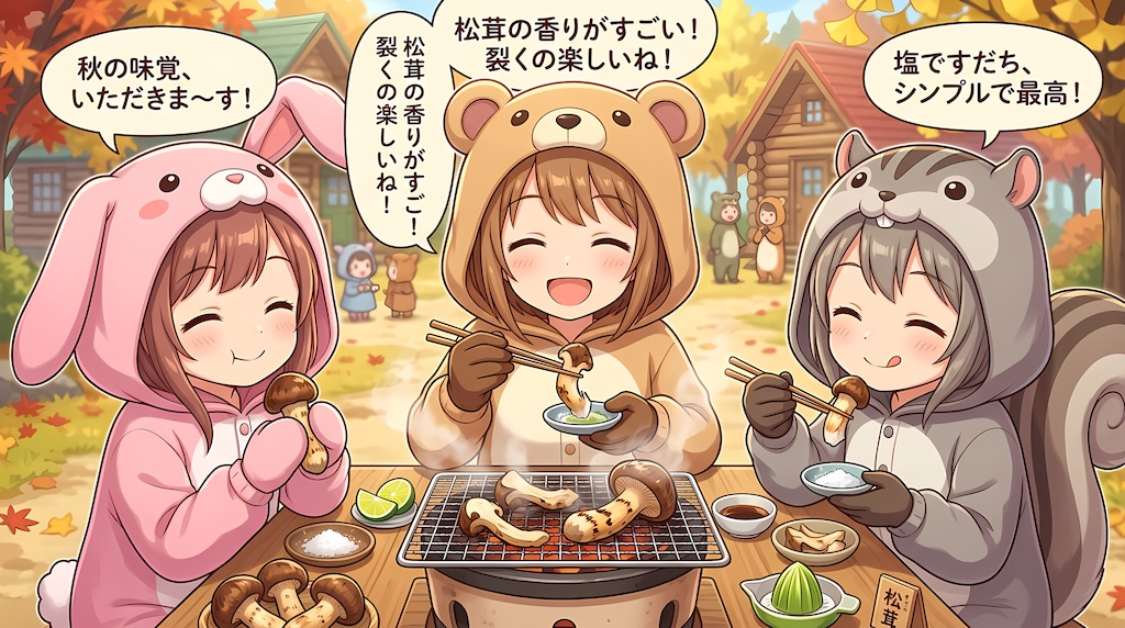 【襲来！秋の味覚！】着ぐるみ村ｘとれたて松茸