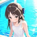 橘ありす　スクール水着 2枚目