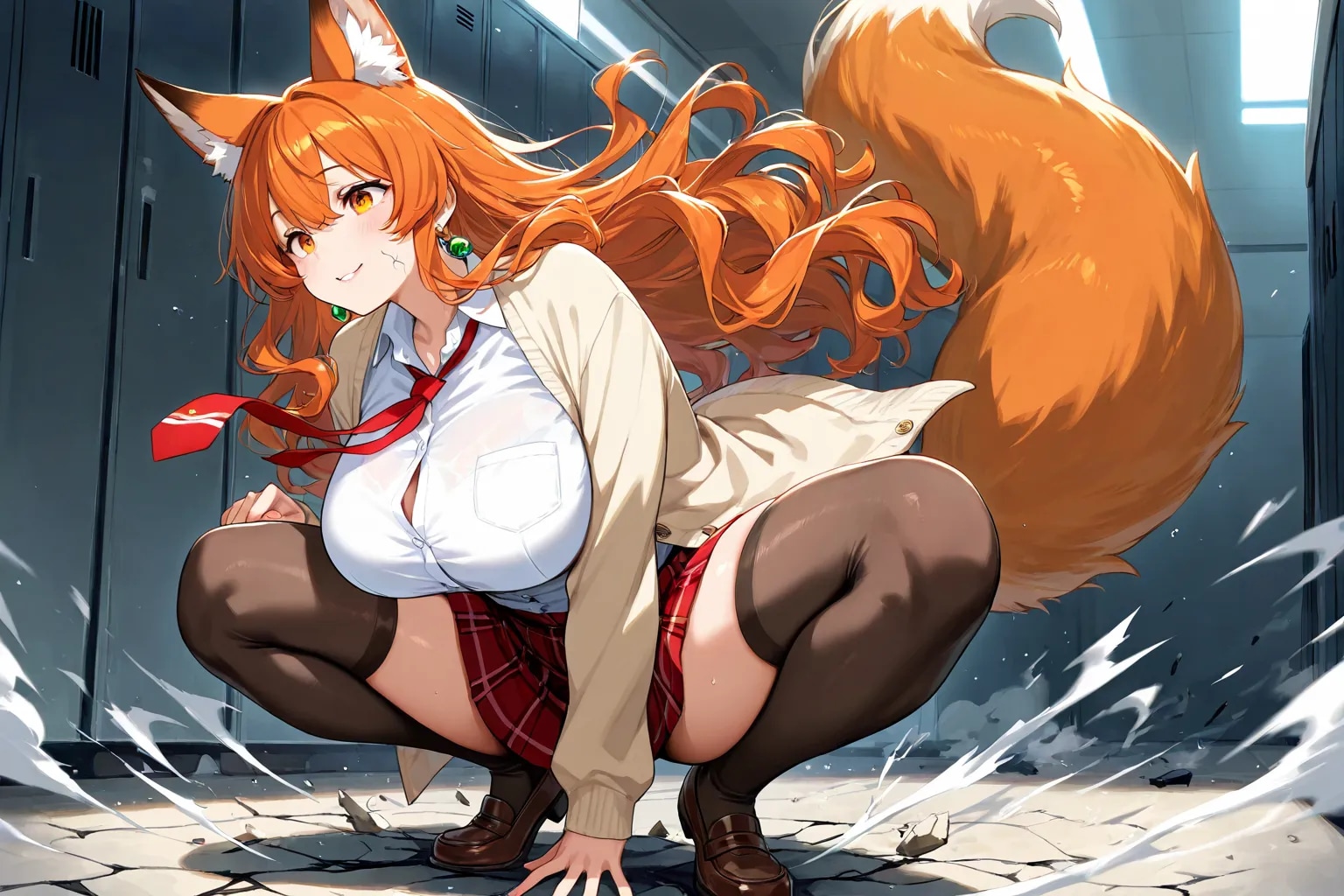 ムチギツネの着地