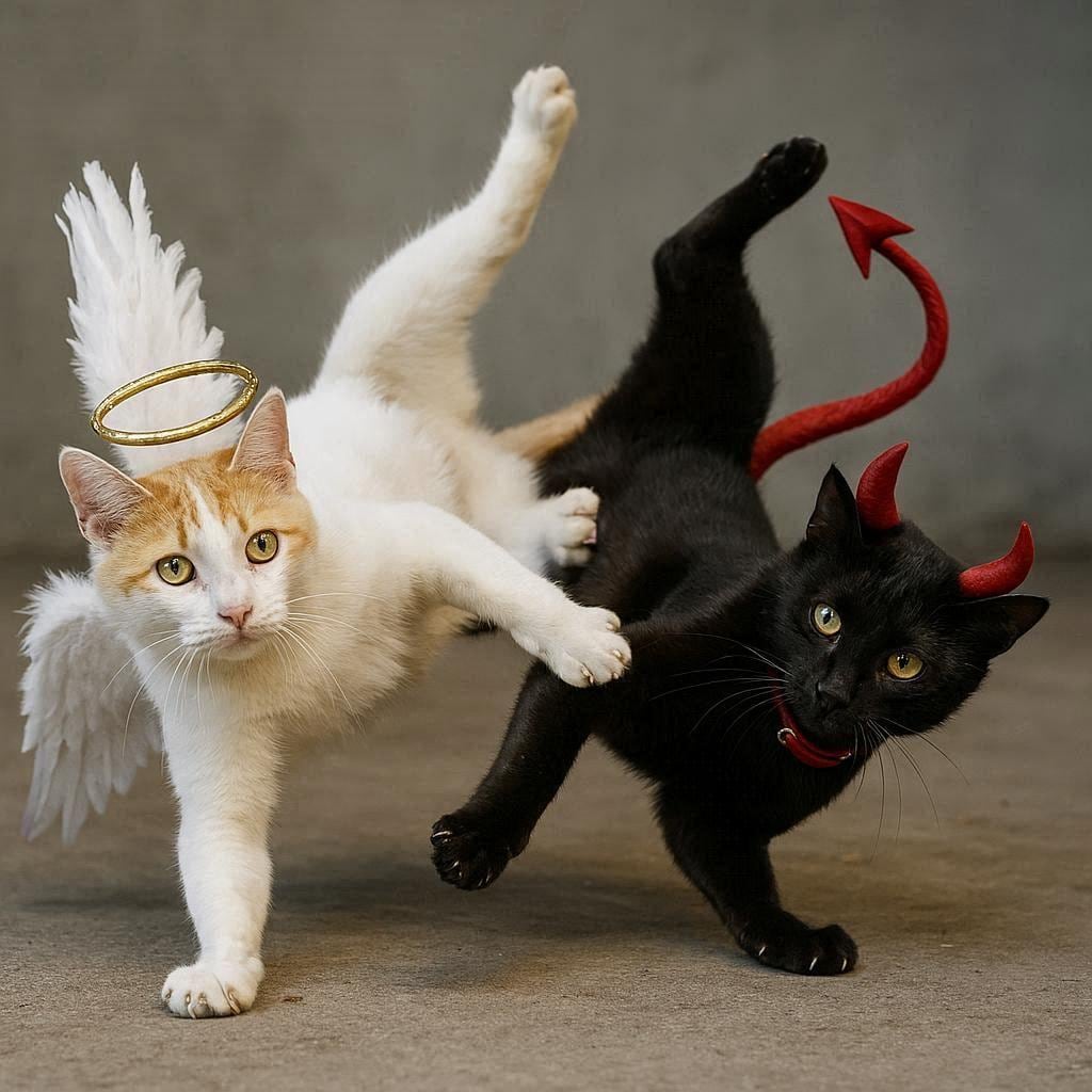 天使と悪魔の猫