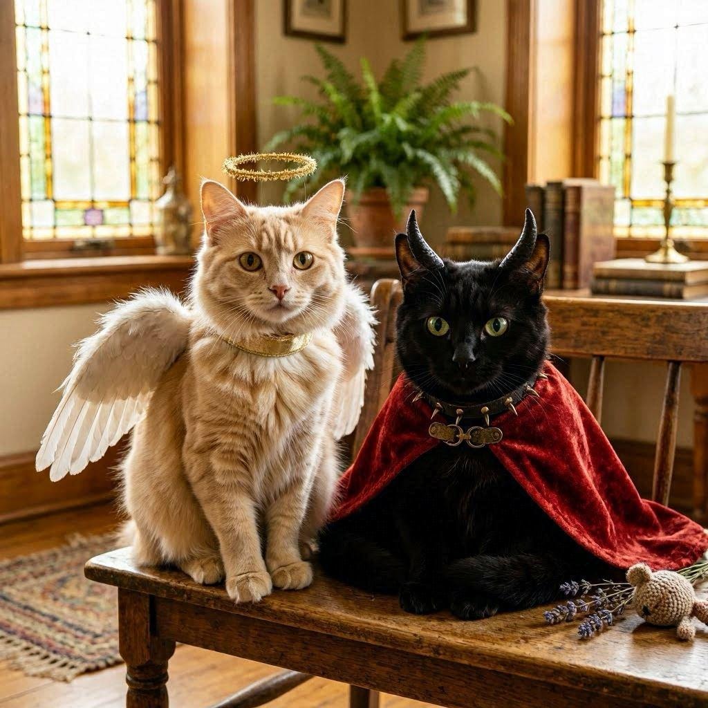 天使と悪魔の猫