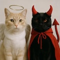 天使と悪魔の猫 3枚目