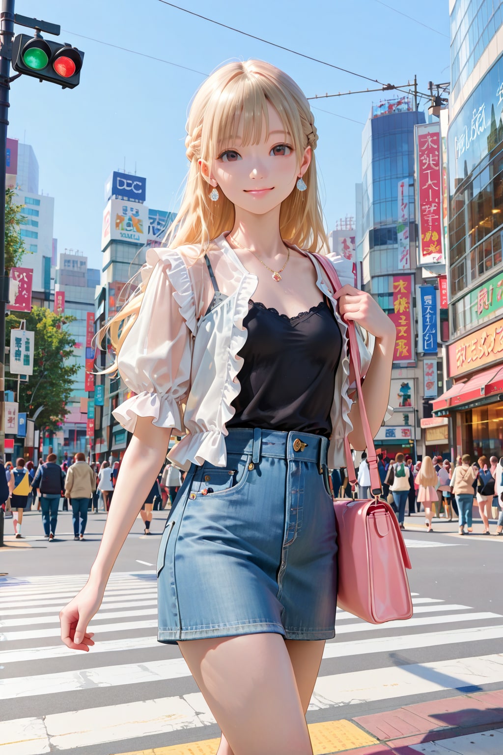澪奈 Denim Fashion (1) | の人気AIイラスト・グラビア