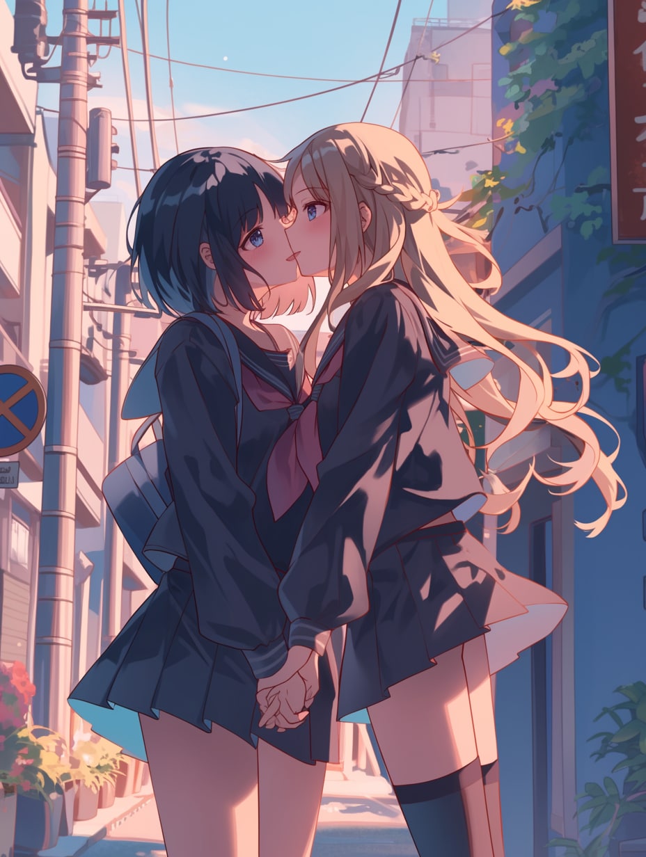 キスしたい二人のJK197