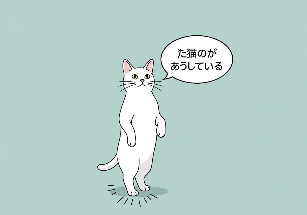 whiskでただのねこがしゃべっとる