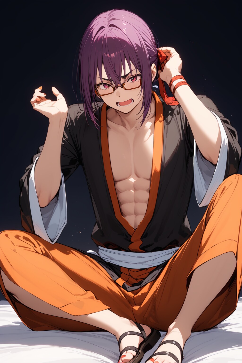 メガネの侍