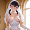 ウェディングドレス苗子ちゃん 2枚目