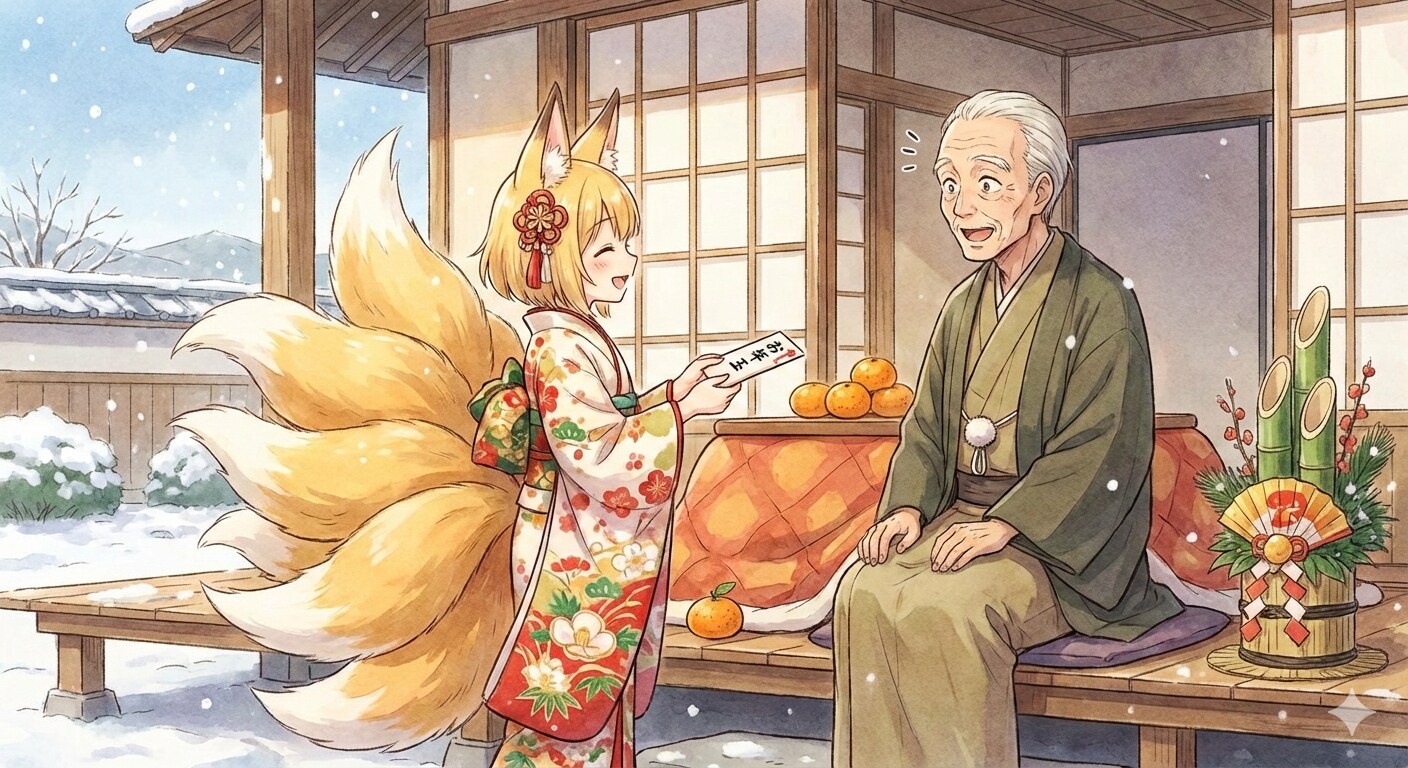 何歳になってもお年玉を渡しに来る九尾ちゃん