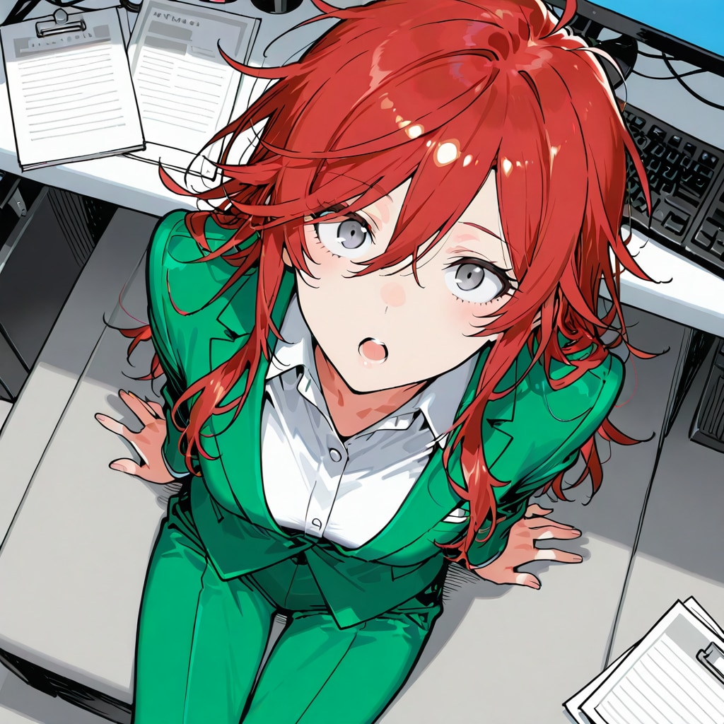 クセ毛の同僚