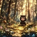 くま娘✖︎森の風景🐾 2枚目