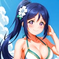 PixAIで松浦果南のビキニLoRAでビーチデート👙🏖️❤️ 2枚目
