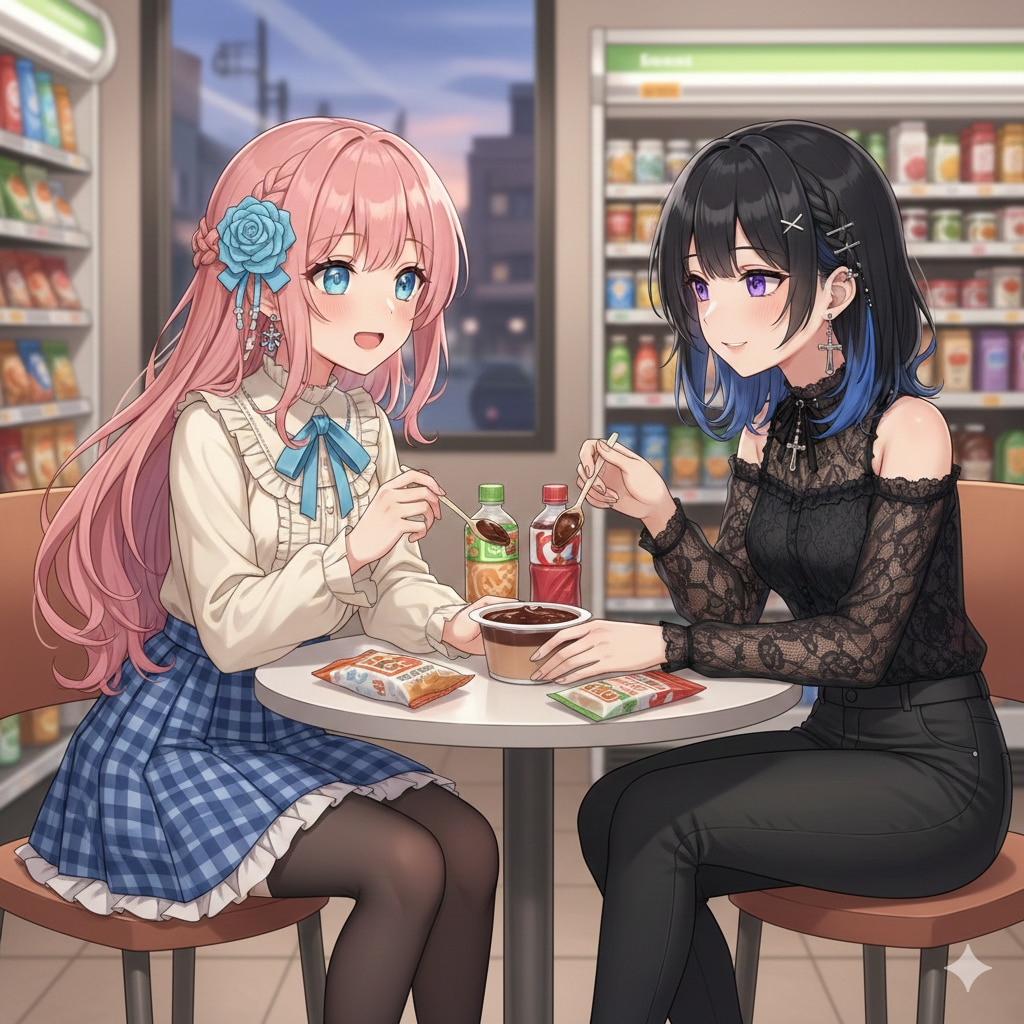 チョコプリンを二人で！ | の人気AIイラスト・グラビア