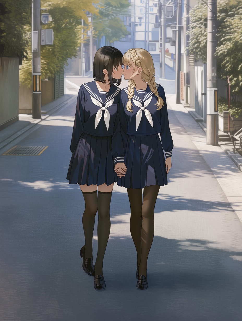 キスしたい二人のJK203