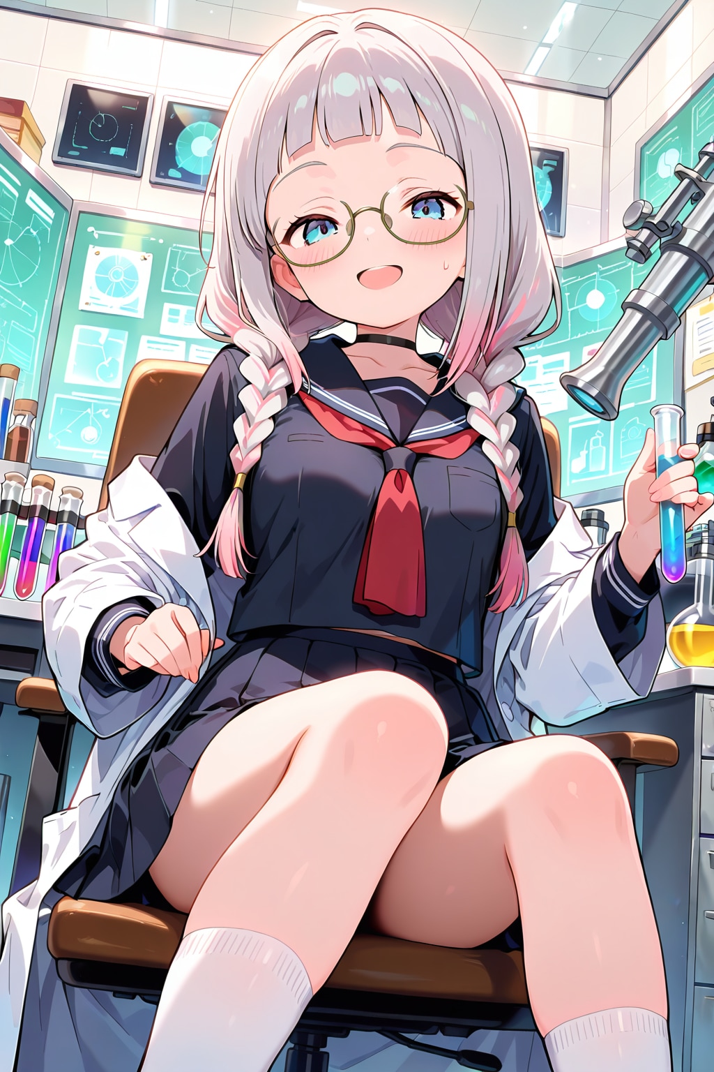 よく来たね〜、アタシの研究室へ