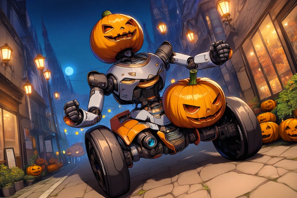 メカ #24　ハロウィンかぼちゃロボ　PRISM