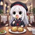 じゃがバターを頂くえらいこっちゃ嬢 2枚目