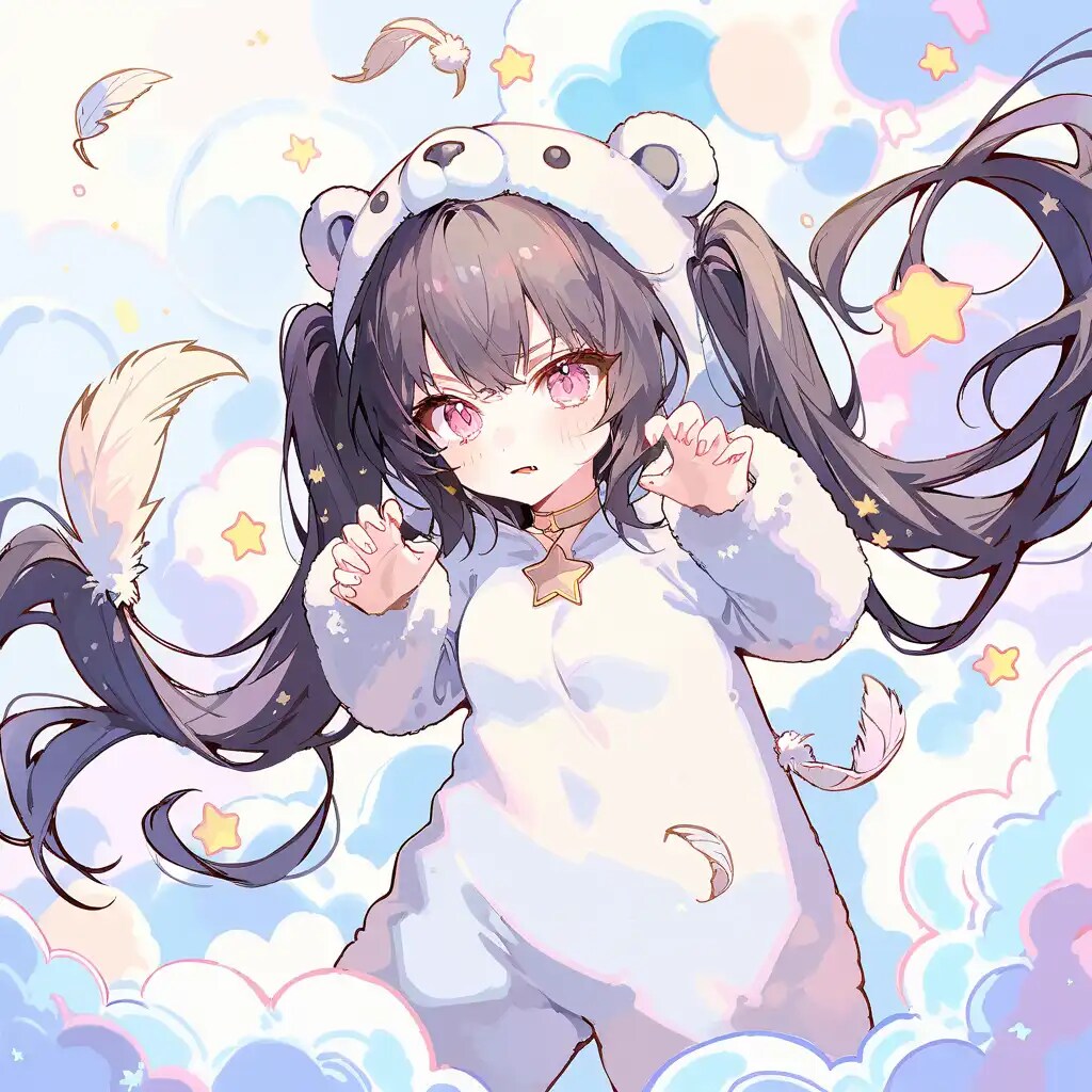 ツインテ熊コス娘（もふもふでいず☆）