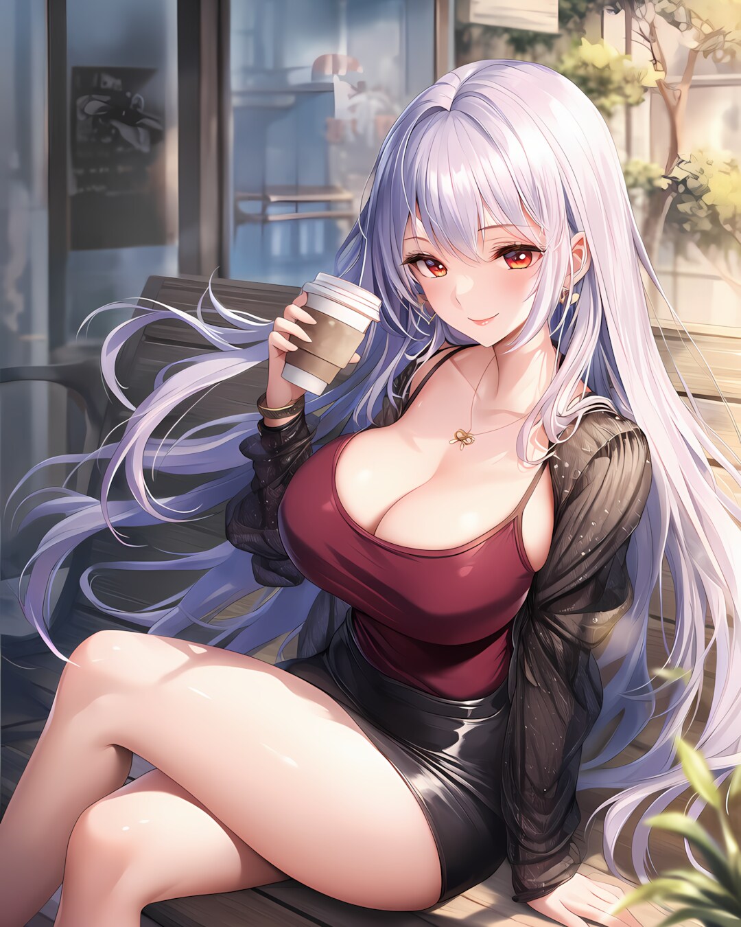 🎂ミレナ生誕祭🖤朝のカフェテラスで待ち合わせ☕️