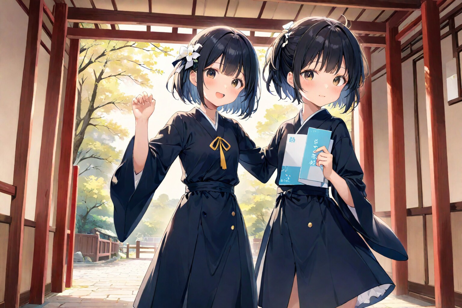かわいい女の子　「2人でどこ行くの？」