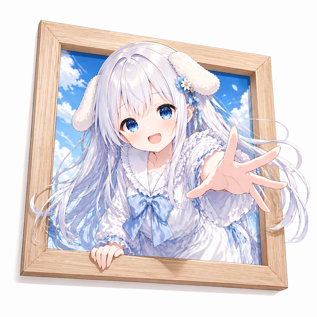 水たまりにうつるきみ