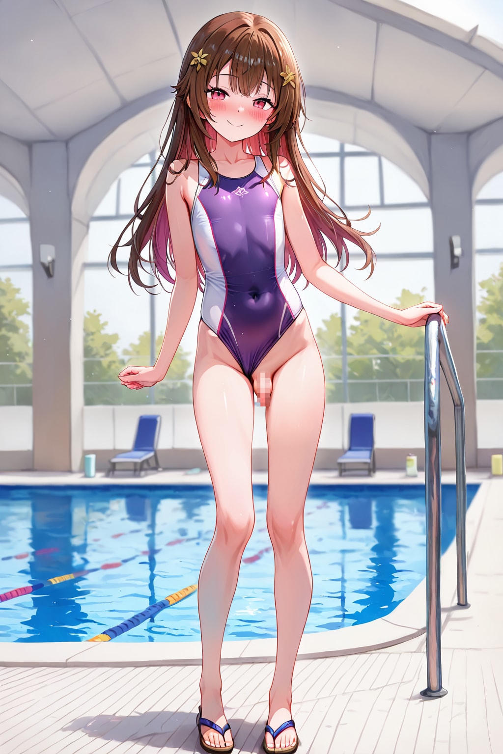 桐君に競泳水着